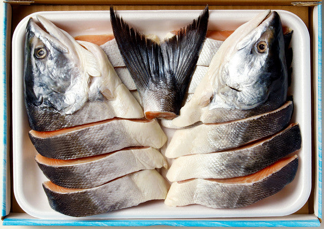 ［贈り物・ギフト］北海道根室産　時しらず鮭姿切身　送料無料.